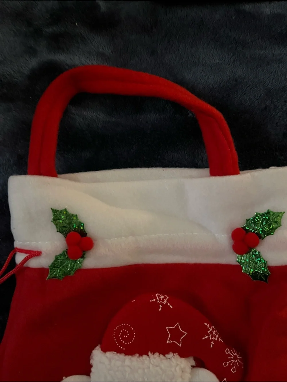 NEW 20 pieces Kids Holiday Plush Bear Tote Bag in Red and White